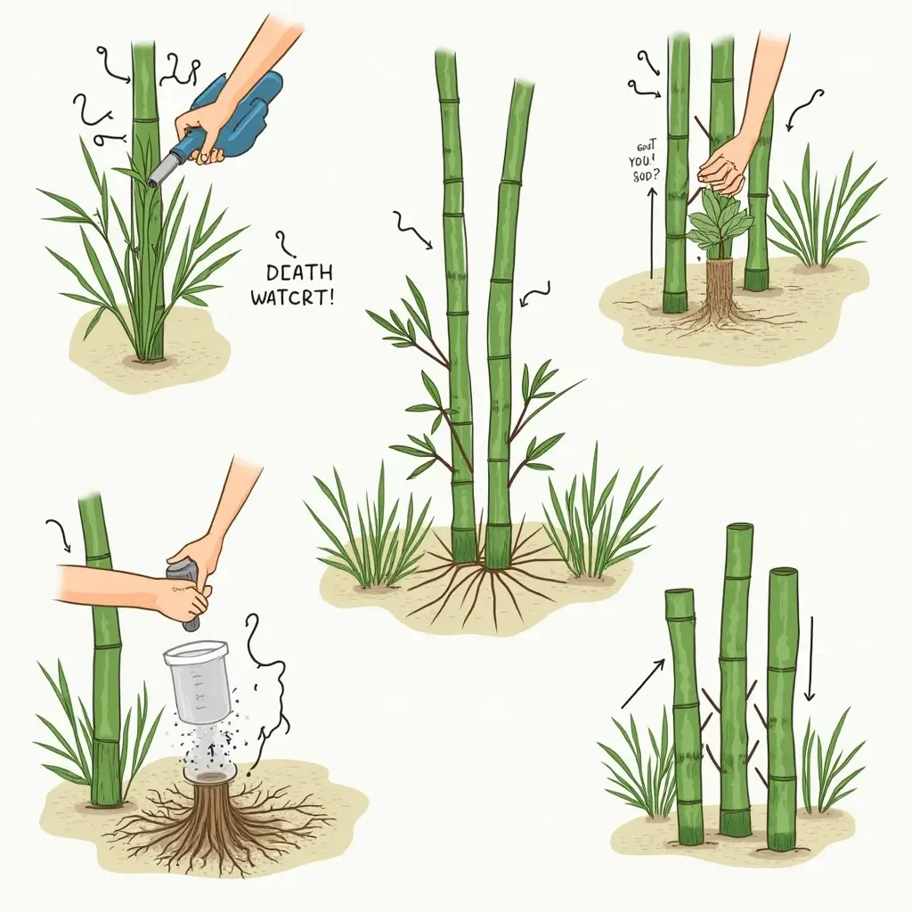 Remove bamboo roots permanently