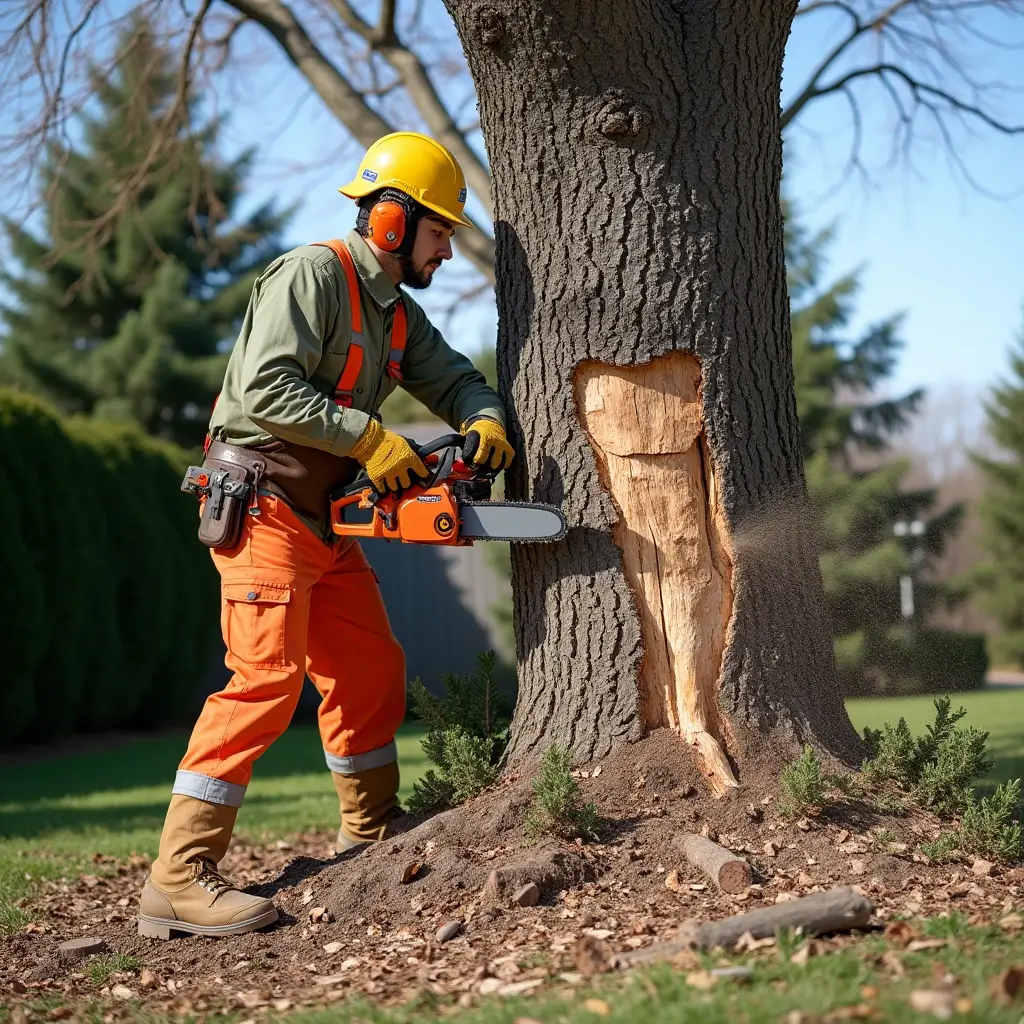 Steps to safely cut a tree down