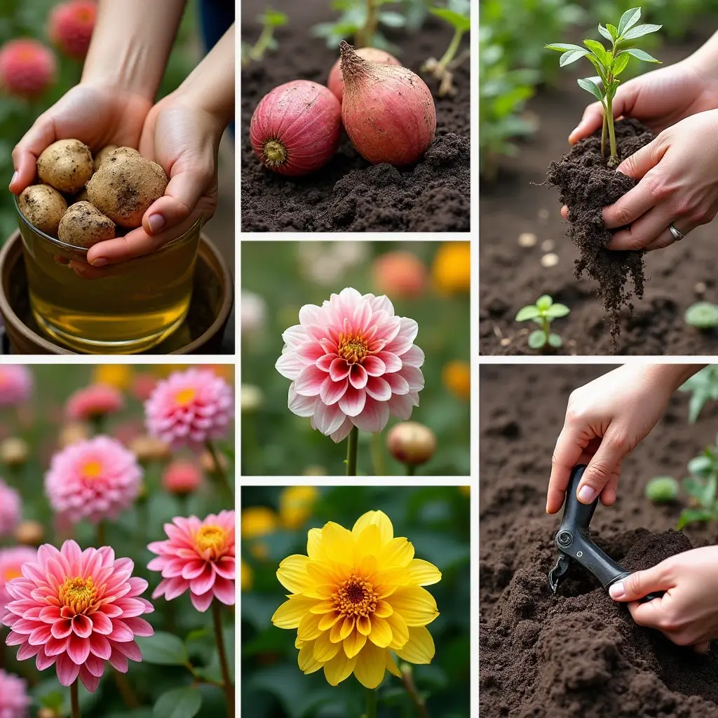 how to grow dahlias from tubers