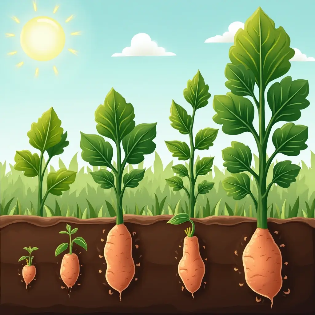 How long do sweet potatoes need to grow before harvesting